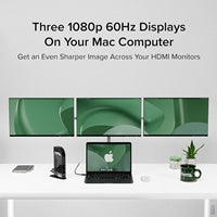 Plugable UD-3900C4 USB-C Quad HDMI Docking Station 96W PD 14-Port
