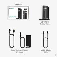 Plugable USB-C Triple 4K Docking Station 13-Port 100W PD
