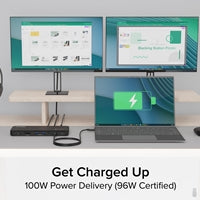 Plugable TBT4-UD5 Thunderbolt 4 Dock 13-Port Dual 4K HDMI 96W