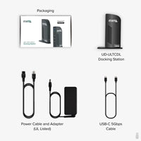 Plugable USB-C Triple 4K Docking Station 100W PD 13-Port Desktop