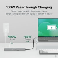 Plugable 11-in-1 Aluminum USB-C Docking Station Dual 4K HDMI 100W PD