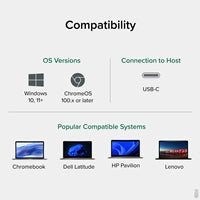 Plugable 11-in-1 Aluminum USB-C Docking Station Dual 4K HDMI 100W PD
