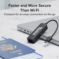 Plugable USB-C to 2.5GbE Ethernet Adapter with 100W PD Charging