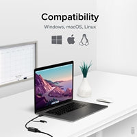 Plugable 2.5GbE USB-C/USB-A Ethernet Adapter - Dual Cable