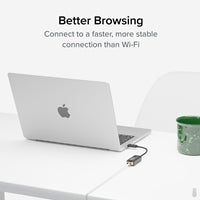 Plugable USB-C to Gigabit Ethernet Adapter - 1000Mbps AX88179A