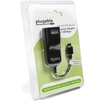 Plugable USB 2.0 OTG Micro USB to Fast Ethernet Adapter 10/100 Mbps