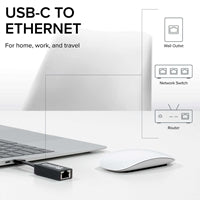 Plugable USB-C to Gigabit Ethernet Adapter RTL8153 - Plug & Play