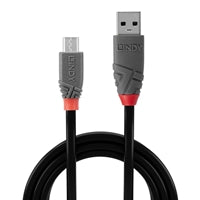 Lindy 0.5m USB 2.0 Type A to Micro-B Cable - Gold Plated