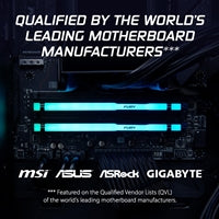 Kingston FURY Beast KF560C36BBE2AK2-32 RGB 32GB (2x16GB) System Memory, DDR5, 6000MHz, Black, 288 Pin, 1.35v, CL36, AMD EXPO Certified