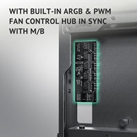 Antec Flux PRO Full Tower Case - Walnut Wood, 6 PWM Fans, E-ATX