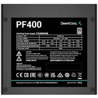 DeepCool PF400 400W ATX Power Supply - 80 PLUS, Silent 120mm Fan