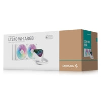 DeepCool LT240 240mm AIO Liquid CPU Cooler White ARGB