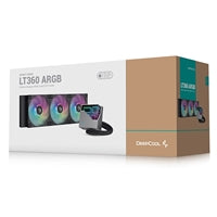 DeepCool LT360 360mm AIO Liquid CPU Cooler - ARGB Black Aluminum