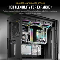 ANTEC P20CE E-ATX Mid Tower Case - Steel Black 360mm Radiator