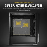 ANTEC P20CE E-ATX Mid Tower Case - Steel Black 360mm Radiator