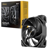 Antec NOVA 120mm PWM Fan - FDB Bearing, 3200 RPM, Black Metal