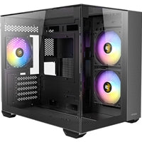 Antec CX600M Trio ARGB Mini Tower Case - Tempered Glass Dual Chamber