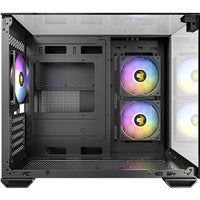 Antec CX600M Trio ARGB Mini Tower Case - Tempered Glass Dual Chamber