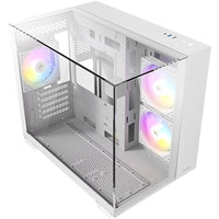 Antec CX600M Trio White Mini Tower Case - Triple Tempered Glass ARGB
