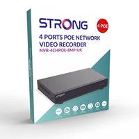 STRONG 4 Channel 4K PoE NVR H.265+ 8MP ONVIF Support Metal
