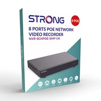 STRONG 8 Channel 4K PoE NVR 8MP H.265+ ONVIF Network Video Recorder