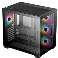 DeepCool CG530 Mid-Tower ATX Case - Dual Tempered Glass, 4 ARGB Fans
