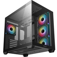 DeepCool CG530 Mid-Tower ATX Case - Dual Tempered Glass, 4 ARGB Fans