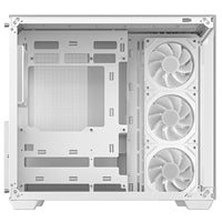 DeepCool CG530 White ATX Case - Dual Tempered Glass, 4 ARGB Fans