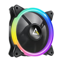 Antec Neon 120 ARGB PWM Case Fan 3-Pack - Hydraulic Bearing, Black