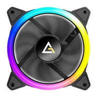 Antec Neon 120 ARGB PWM Case Fan 3-Pack - Hydraulic Bearing, Black