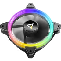 Antec Neon 120 ARGB PWM Case Fan 3-Pack - Hydraulic Bearing, Black