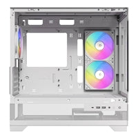 ANTEC CX500M White Micro Tower Gaming Case - ARGB, USB-C, Tempered Glass