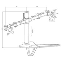 iiyama DS1002D-B1 Dual Monitor Arm - 10-30