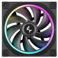 DeepCool FL12 120mm ARGB PWM Fan 3-Pack Black - Fluid Dynamic Bearing