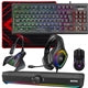 Marvo Scorpion 6-Piece RGB Gaming Bundle - TKL Keyboard Mouse Headset Mic