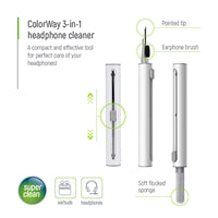 ColorWay 3-in-1 Headphone Cleaning Pen - Portable Earwax Remover