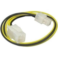 4-Pin ATX Power Extension Cable 28cm - Black & Yellow OEM