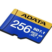 Adata Premier Extreme 256GB microSDXC card with blue and yellow design, compatible with Nintendo Switch 2.