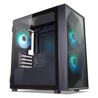TecWare Forge M2 Compact mATX Case - Mesh Front, 3x ARGB Fans, Black