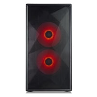 TecWare Forge M2 Compact mATX Case - Mesh Front, 3x ARGB Fans, Black