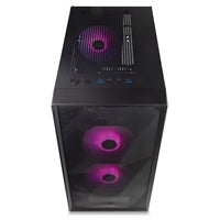 TecWare Forge M2 Compact mATX Case - Mesh Front, 3x ARGB Fans, Black