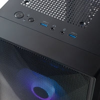 TecWare Forge M2 Compact mATX Case - Mesh Front, 3x ARGB Fans, Black
