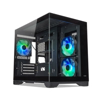 TecWare VXN Evo mATX Case - Dual-Chamber Steel Tempered Glass, 3 ARGB Fans