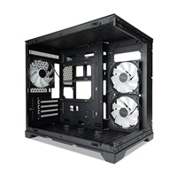 TecWare VXN Evo mATX Case - Dual-Chamber Steel Tempered Glass, 3 ARGB Fans