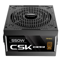 Antec CSK550DC 550W Bronze PSU - DC-to-DC, Non-Modular, UK Plug