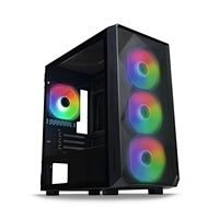 Tecware Forge M Omni Micro-ATX Case - Lockable Tempered Glass