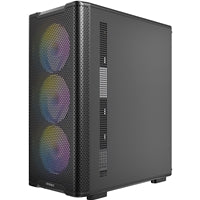 Antec VX310 ARGB Mid-Tower Case - Mesh Front, 4x120mm Fans, TG