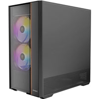 Antec FLUX Steel Mid Tower Case - 5 ARGB PWM Fans, Mesh Front, USB-C