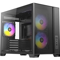 Antec FLUX M Micro-ATX Mini Tower Case - 6 ARGB PWM Fans, USB-C