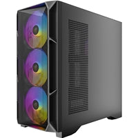 Antec AX1000 ARGB Mid-Tower Case - Steel Mesh, 4x140mm PWM Fans